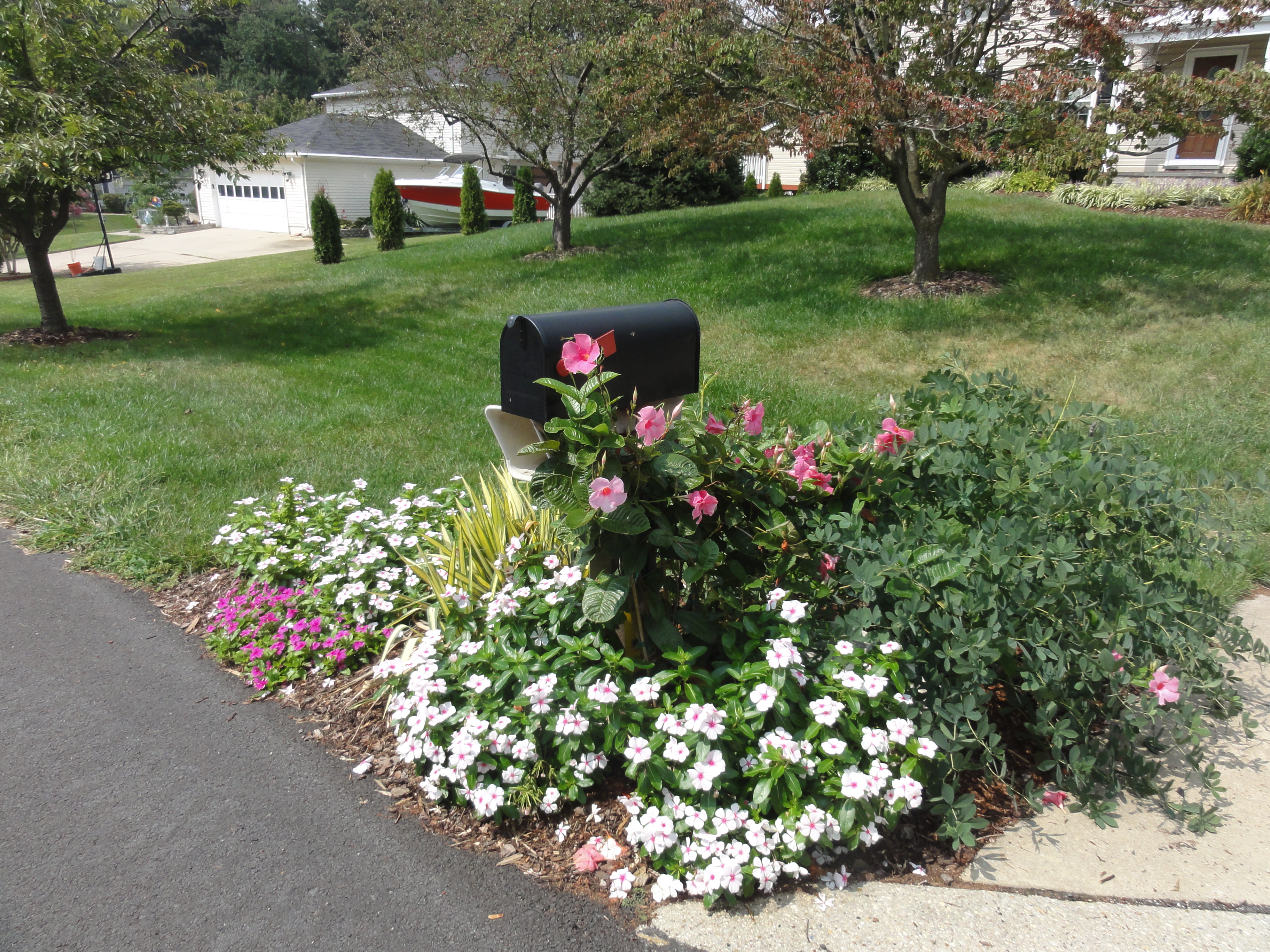 Decorating Mailbox at Foot of Driveway